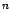 \(n\)